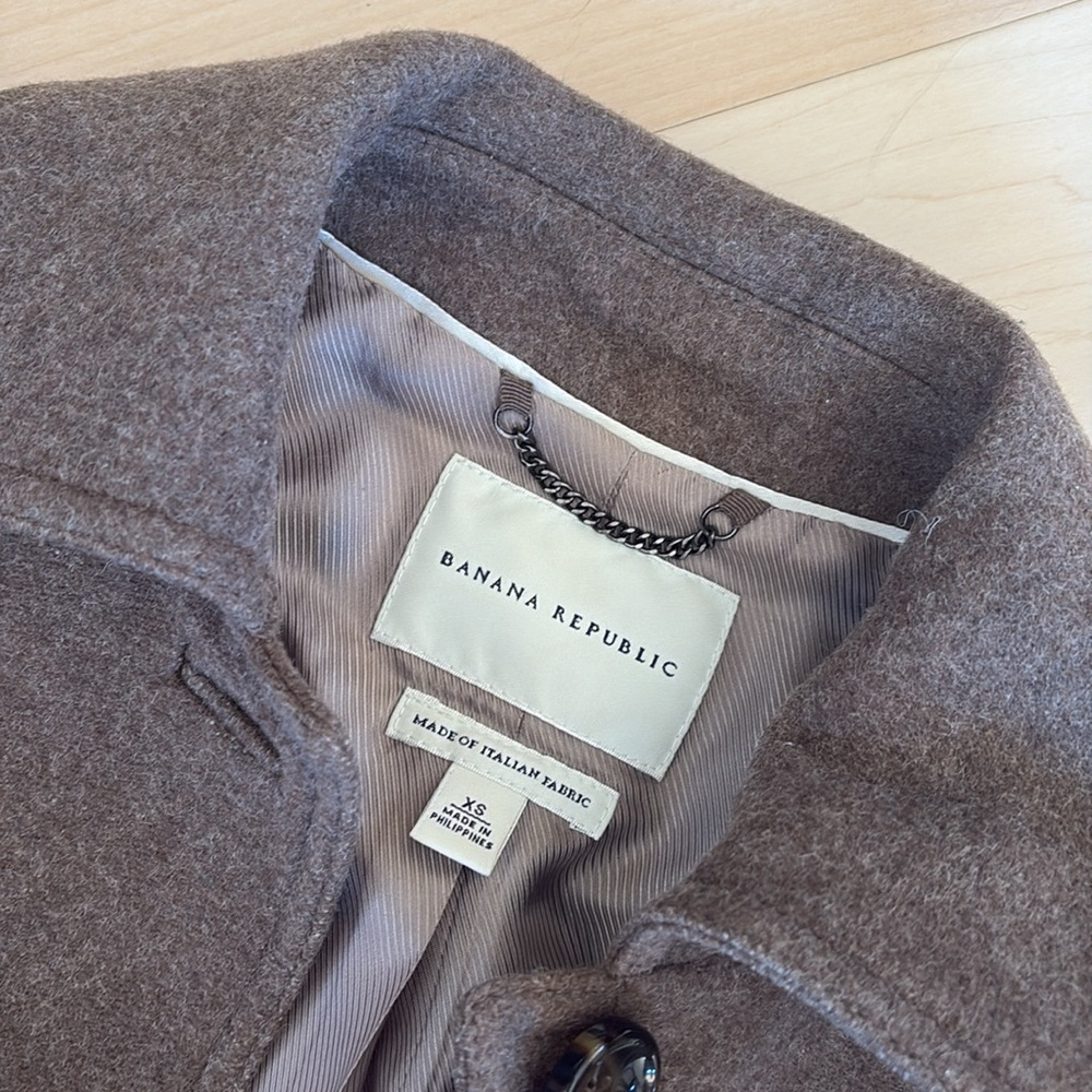 BANANA REPUBLIC WOOL COAT 
women’s size XS - Picture 4 of 5